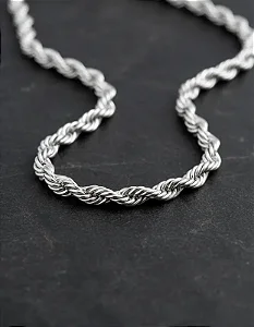 Colar Feminino Cordão Baiano 3,6mm 45cm Aço