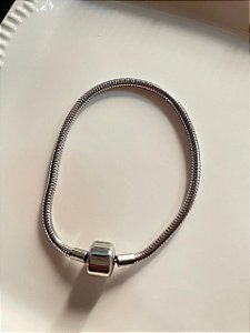 Pulseira Berloque Maleavél Aço Tam 19