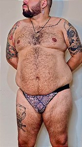 JOCK SUPLEX COBRA COM FAIXA LARGA PRETA PLUS SIZE