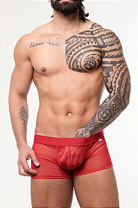 BOXER TULE VERMELHO