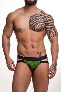 JOCK ARRASTAO PRETO COM FORRO VERDE