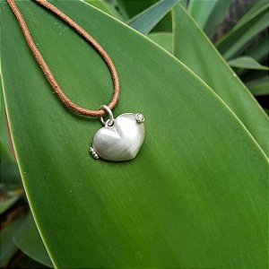 Relicário Coração em prata 925