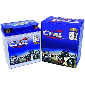 Bateria Cral Moto CLM 7 D