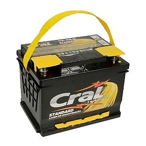 Bateria Cral Standard 60Ah – CS60D / CS60E – Selada