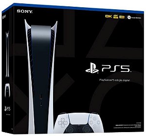 Console Playstation 5 Midia Digital Branco PS5