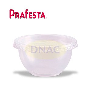 20 Potes Bowl Descartaveis Com Tampa Para Salada  - Prafesta