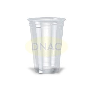 Copo Descartável PP 330 ml BIODEGRÁDAVEL Liso Transparente - Caixa com 20 pacotes Com 50 unidades cada - Cristalcopo