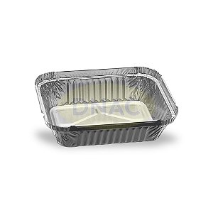Bandeja de Alumínio 750 ml Retangular Ref. 131- Com 100 Un - Bricoflex
