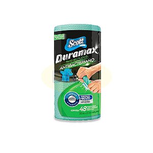 Pano Scott Duramax Reutilizável Rolo Antibacteriano - Fardo Com 12 Unidades