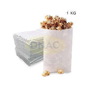 Saco Papel Branco Mono - Com 500 Un (Capacidade 1 Kg)