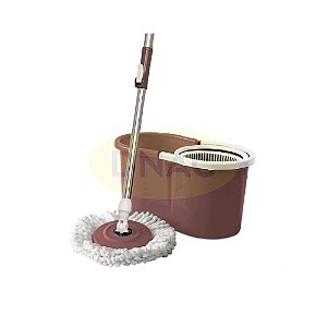 MOP Giratório Spin 360° Rosa 9L Compact Limpeza Geral - Nobre