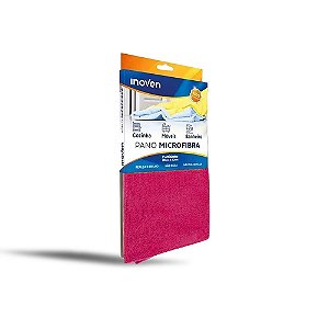 Pano Microfibra Rosa 40 x 60 -  Com 2 unidades - Inoven