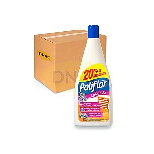 Lustra Móveis 500 ml - Poliflor - Lavanda - Caixa com 12 Unidades