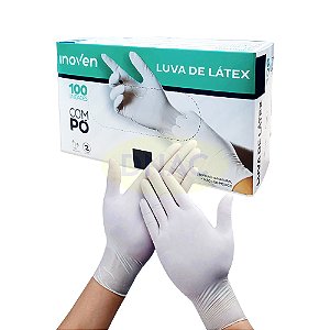 Luva Procedimento Látex com Pó - Com 100 Un. - Com 10 cx
