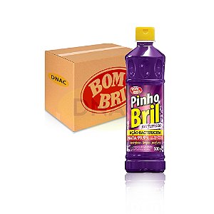 Desinfetante 500 ml - Pinho Bril - Lavanda - Caixa com 12 Un