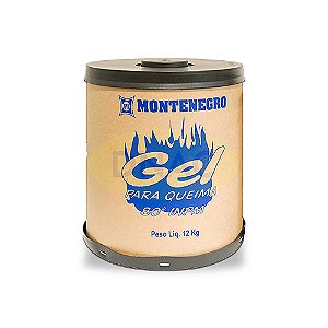 Álcool 80° Gel Barrica 12 Kg - Montenegro