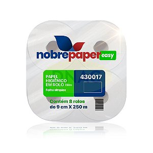Papel Higiênico Rolão Fitness 100% Celulose (8 X 250 m) - Nobre