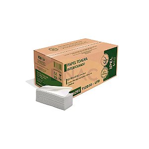 Papel Interfolhas (22,5 x 20,5) 100% Celulose Extra Luxo Laminado Folha Dupla - Com 2000 Fl - Ipel
