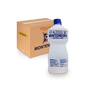 Álcool 92,8° Líquido - 500 ml - Montenegro - Caixa com 12 Unidades