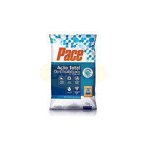 Cloro Mineral Tradicional -  AÇÃO TOTAL ESTABILIZADORA Pace 1 Kg - HTH