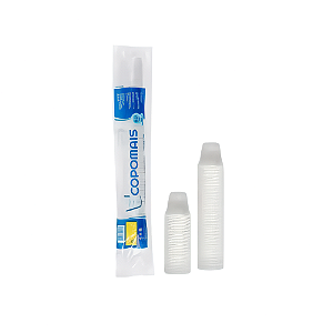 Copo Descartável 050 ml Transparente (PP) - Com 100 un - Copomais