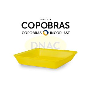 Bandeja de Isopor B-4 Amarela Funda (275 x 150 x 29 mm) - Com 400 Un - Copobras