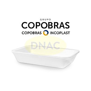 Bandeja de Isopor B-4 Branca Funda (275 x 150 x 29 mm) - Com 400 Un - Copobras