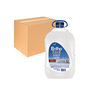 Cera Líquida 5 Litros Incolor - Brilho Fácil - Caixa Com 02 Galões