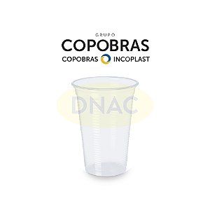 Copo Descartável 300 ml Transparente (PP) - Com 100 Un - Copobras/Cristalcopo