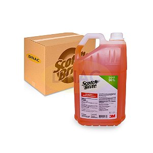 Detergente Desengordurante 5 L - Scotch-Brite 3M - Caixa com 02 Galões