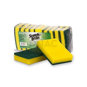 Esponja Dupla Face - Com 10 Un - Scotch-Brite 3M
