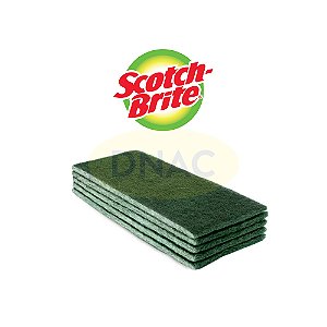 Esponja Fibra (260 x 102 x 09 mm) - Com 5 Un - Scotch Brite 3M