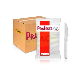 Faca Plástica Master Refeição - Prafesta 8846 - Caixa com 10 Pacotes com 50 Unidades