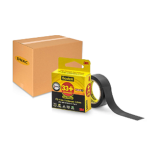 Fita Isolante 33+ 19 mm x 5 m - 3M - Caixa com 10 unidades