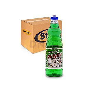 Limpa Alumínio Polylar Limão 500 ml Azulim - Start - Caixa com 24 Unidades