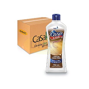 Limpador para Piso Laminado Brilho Fácil 750 ml (Pronto Uso) - Casa KM - Caixa com 12 Un