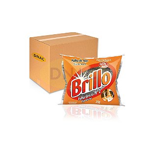 Palha de Aço Nº 2 Brillo - Bombril - Fardo com 20 Un