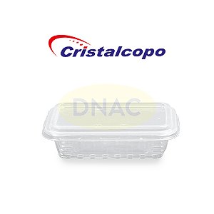 Pote Retangular com Tampa - Com 25 Un - Cristalcopo
