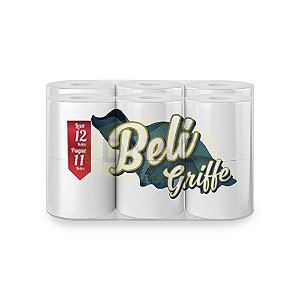 Papel Higiênico Folha Dupla Beli Griffe - com 72 Rolos - Belipel