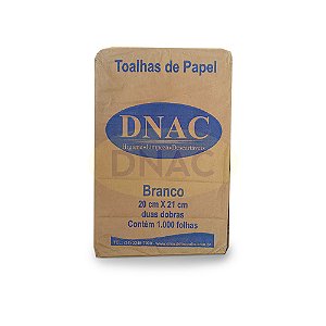 Papel Interfolhas (20 x 21) Branco - Com aprox. 1.000 Fl - Dnac