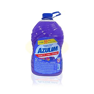 Desinfetante Azulim Lavanda 5 Litros - Start - Caixa com 04 Galões