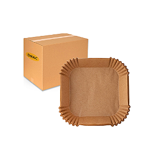 Papel para Air Fryer Quadrado - Caixa com 24 pacotes - Inoven