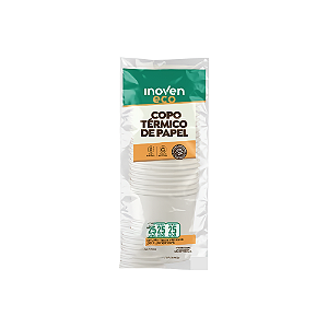 25un Copo Térmico Papel Embalado Individual 120ml Inoven