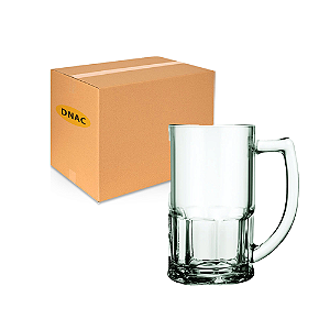 Caneca Cerveja de Vidro 340 ml Com 12 Unidades - Nadir