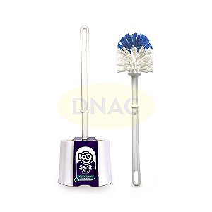 Vassoura / Escova p/Vaso Sanitário (Nylon) com Depósito - Sanit Plus