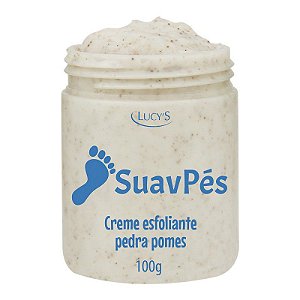 Creme Suav Pés Pedra Pomes - 100g - Remove as células mortas e amacia a pele, dispensando o uso de lixa nos pés.