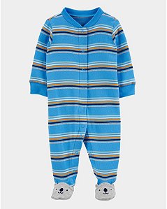 Pijama Carter's com Pezinho - Striped Blue