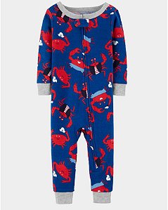 Pijama Carters sem Pezinho - Navy Crab