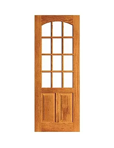 Porta Floresta Vidrinho - Madeira Maciça - Angelim