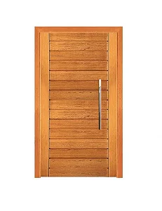 Porta Pivotante Contemporânea - Madeira Maciça - Angelim